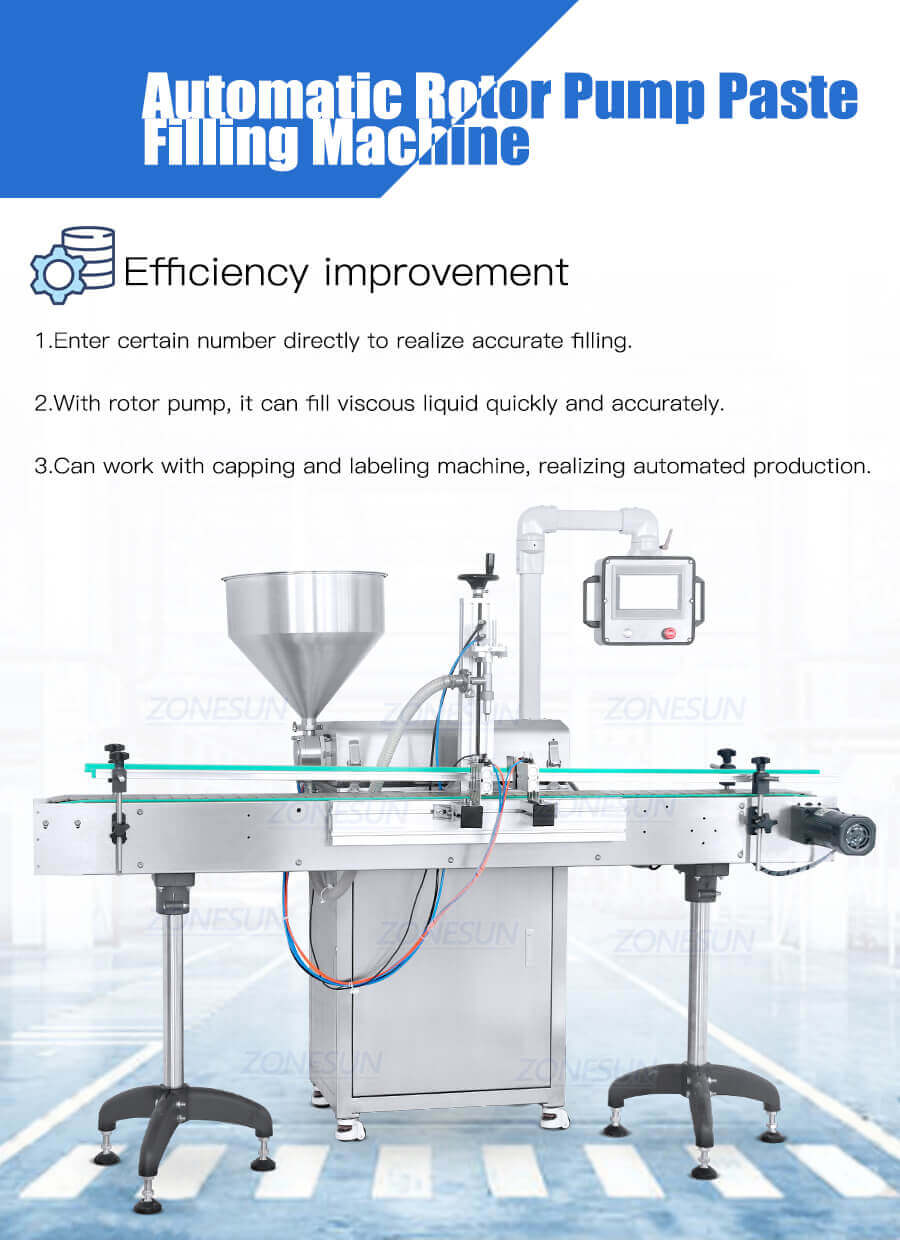 Rotor Pump Filling Machine-ZONESUN TECHNOLOGY LIMITED