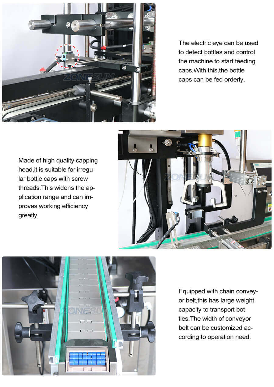 Spray Bottle Capping Machine-ZONESUN TECHNOLOGY LIMITED