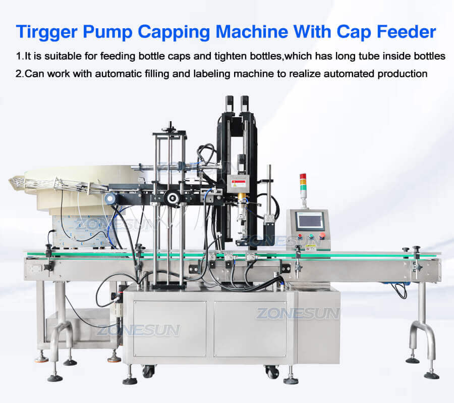 Spray Bottle Capping Machine-ZONESUN TECHNOLOGY LIMITED
