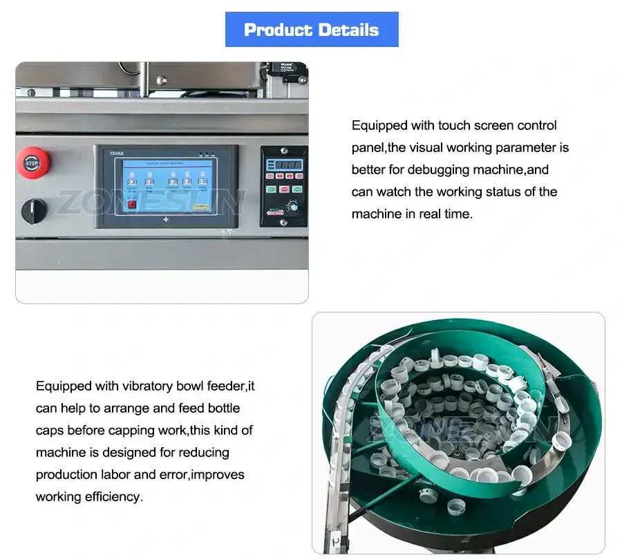 Tear Cap Bottle Capping Machine-ZONESUN TECHNOLOGY LIMITED