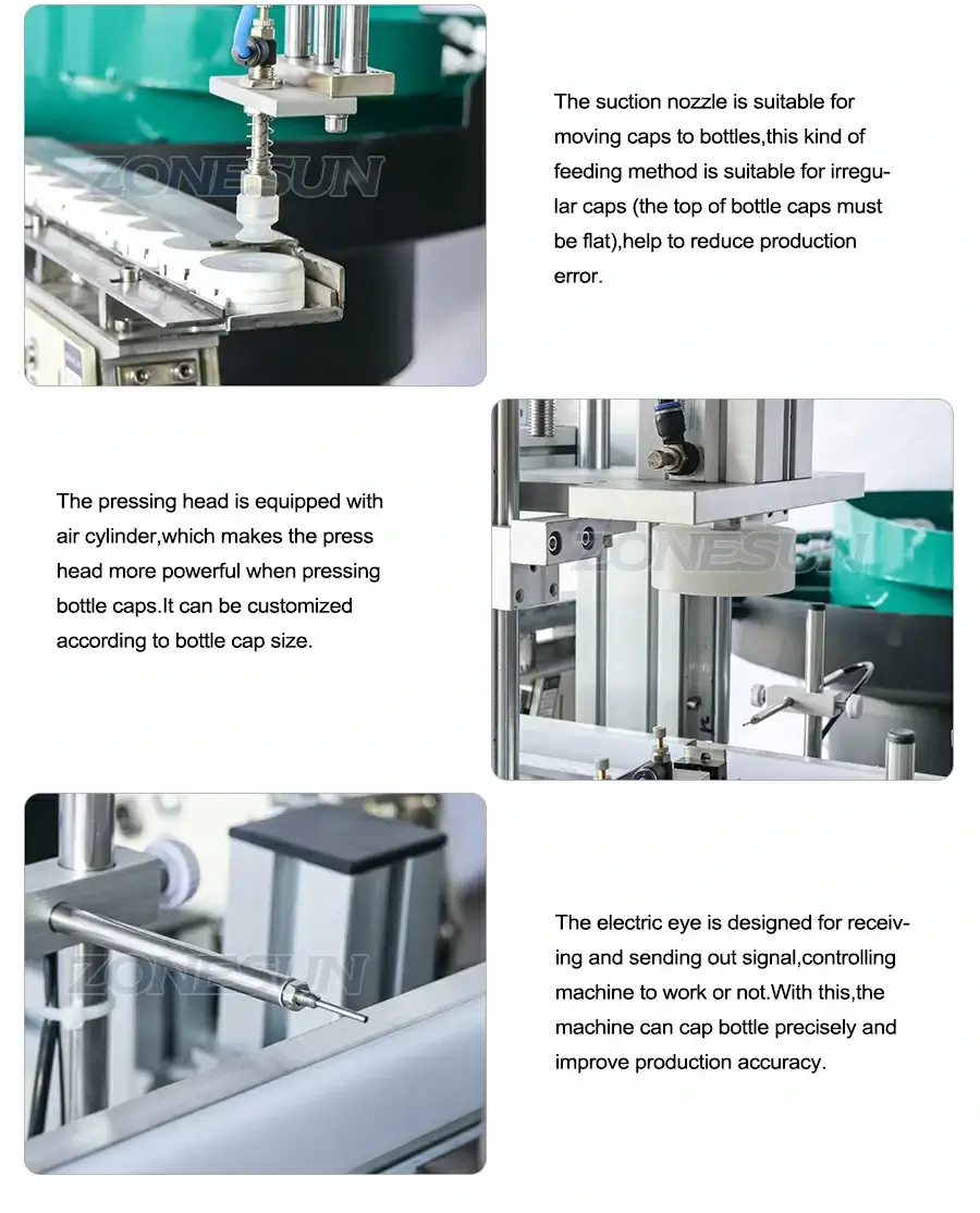Tear Cap Bottle Capping Machine-ZONESUN TECHNOLOGY LIMITED