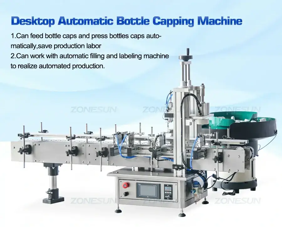 Tear Cap Bottle Capping Machine-ZONESUN TECHNOLOGY LIMITED