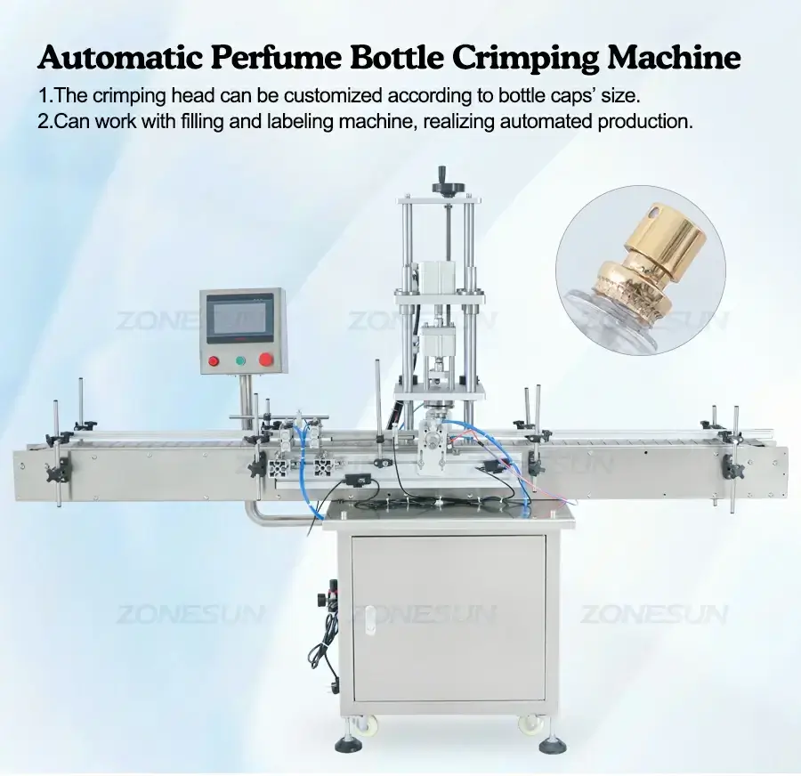Perfume Bottle Capping Machine-ZONESUN TECHNOLOGY LIMITED