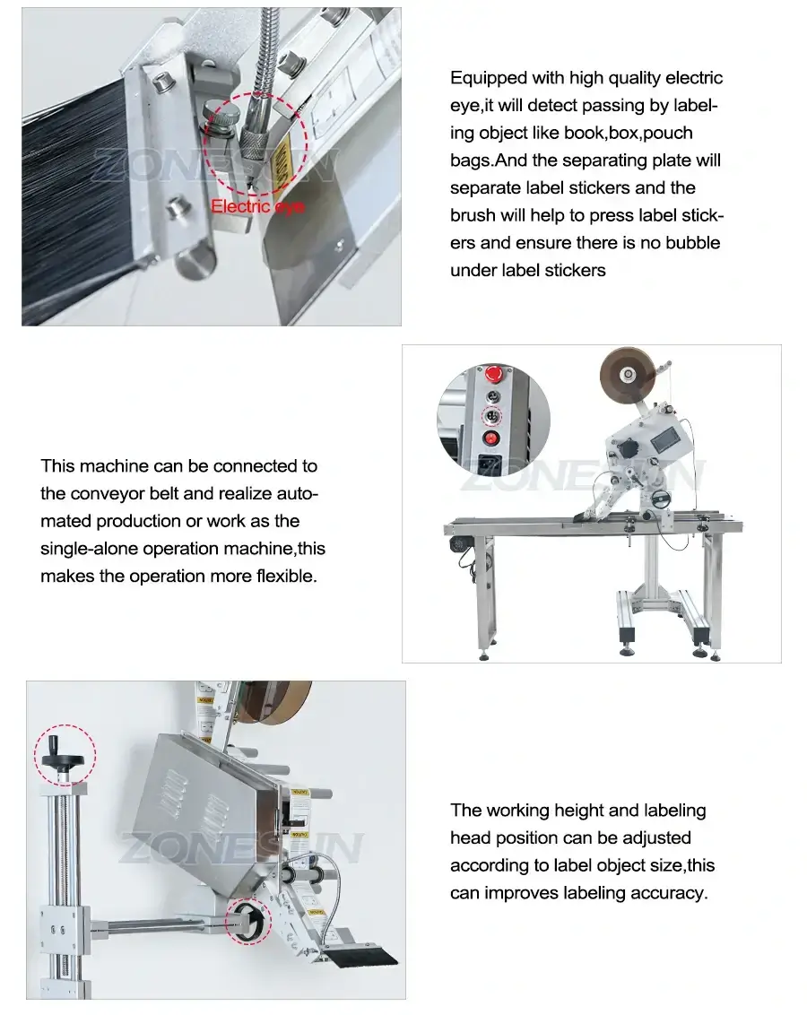 Flat Labeling Machine-ZONESUN TECHNOLOGY LIMITED