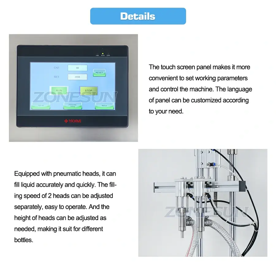 Desktop Liquid Filling Machine-ZONESUN TECHNOLOGY LIMITED