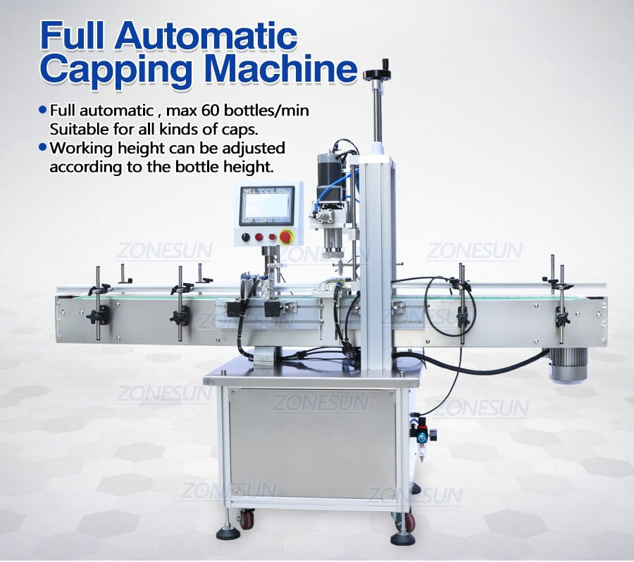 Full Automatic Bottle Capping Machine-ZONESUN TECHNOLOGY LIMITED