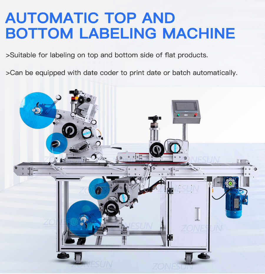 Top Bottom Labeling Machine-ZONESUN TECHNOLOGY LIMITED