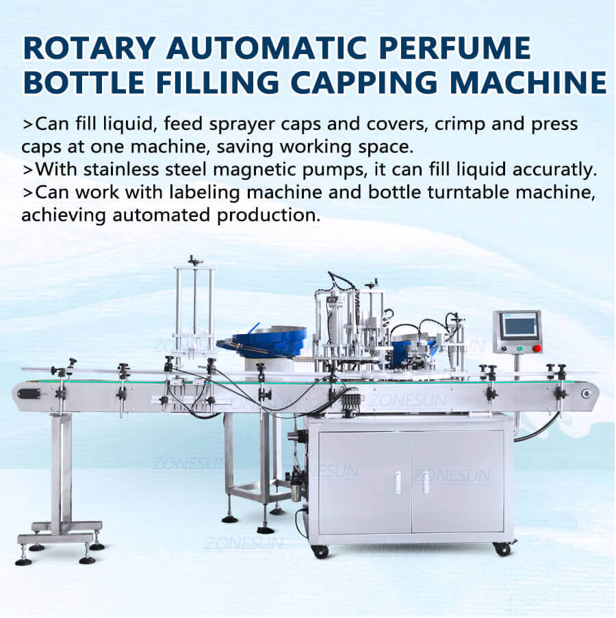 Perfume Vial Filling Capping Machine-ZONESUN TECHNOLOGY LIMITED