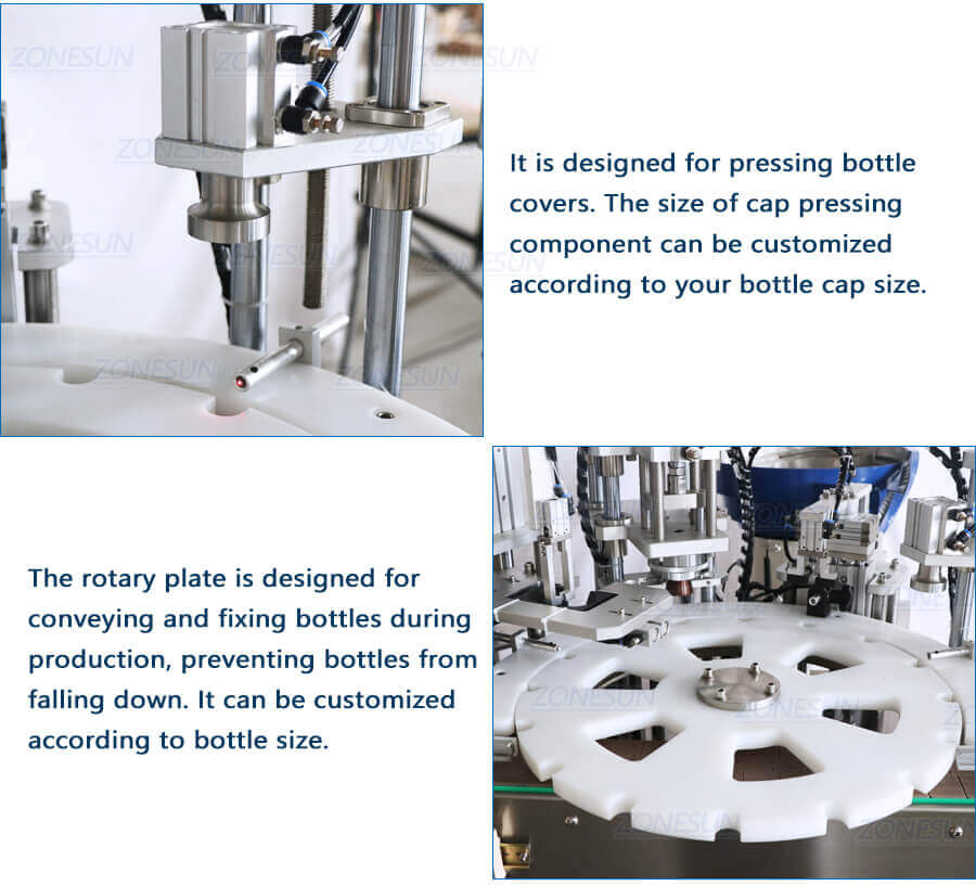 Perfume Vial Filling Capping Machine-ZONESUN TECHNOLOGY LIMITED