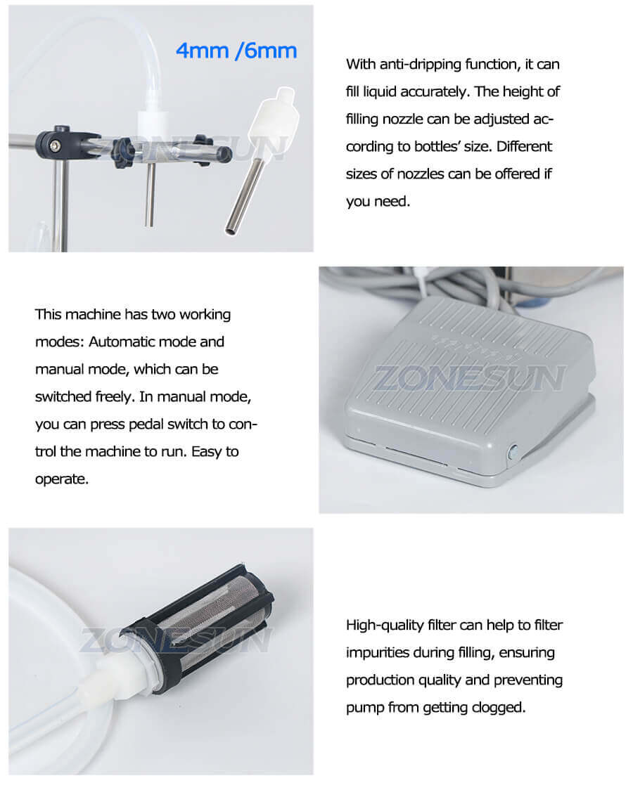 Single Head Filling Machine-ZONESUN TECHNOLOGY LIMITED