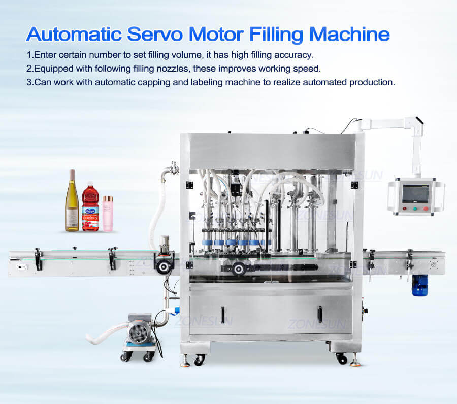 6 Heads Servo Filling Machine - ZONESUN TECHNOLOGY LIMITED
