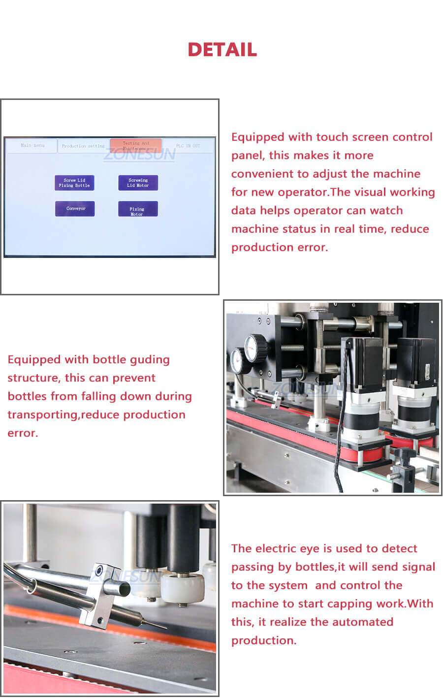 Servo Capping Machine-ZONESUN TECHNOLOGY LIMITED