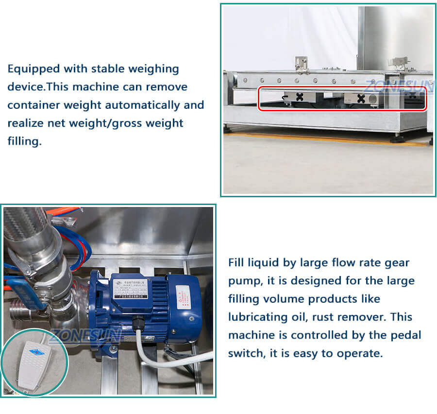 Drum Weighing Filling Machine-ZONESUN TECHNOLOGY LIMITED