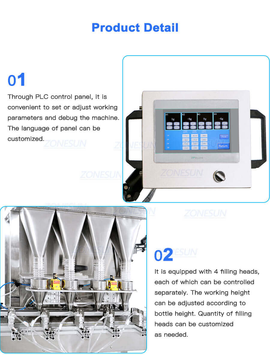 Granule Weighing Filling Machine-ZONESUN TECHNOLOGY LIMITED