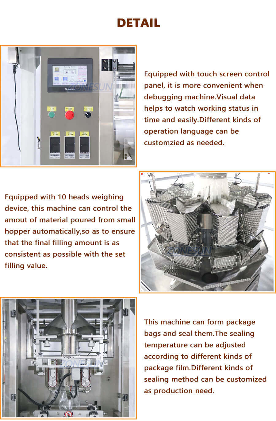 VFFS Packaging Machine-ZONESUN TECHNOLOGY LIMITED