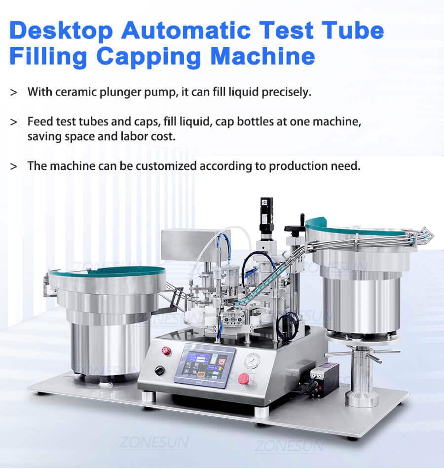 Test Tube Filling Capping Machine-ZONESUN TECHNOLOGY LIMITED