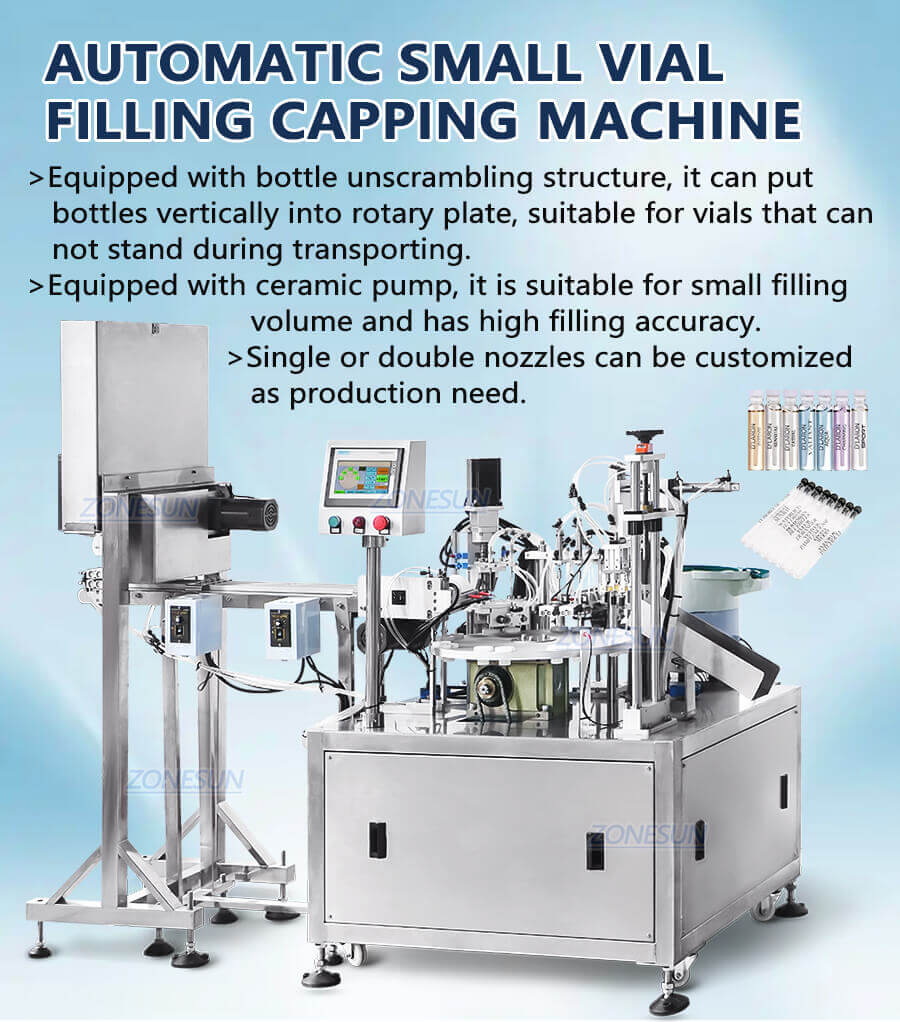 Perfume Vial Filling Crimping Machine-ZONESUN TECHNOLOGY LIMITED