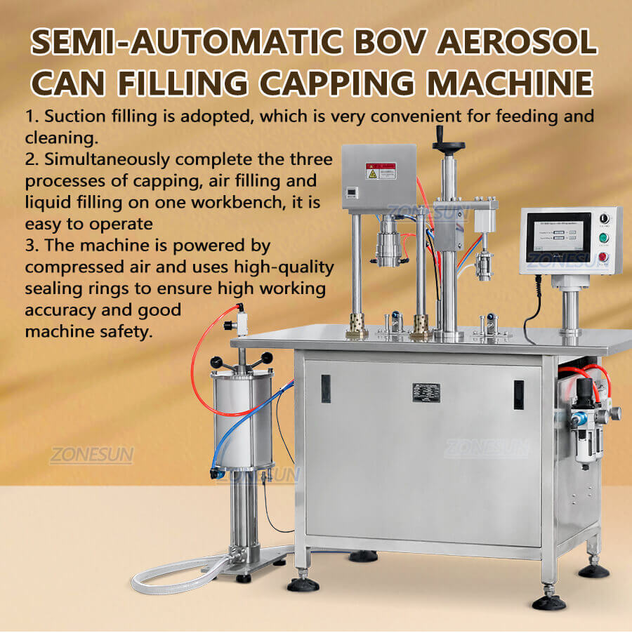 Aerosol Filling Capping Machine-ZONESUN TECHNOLOGY LIMITED