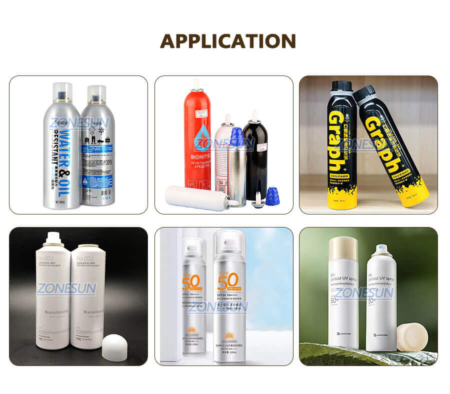 Aerosol Filling Capping Machine-ZONESUN TECHNOLOGY LIMITED
