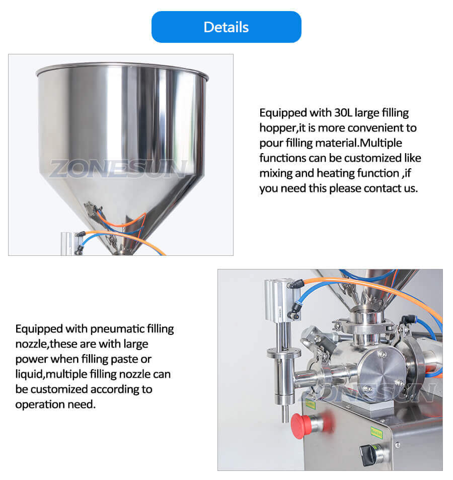 Horizontal Paste Filling Machine-ZONESUN TECHNOLOGY LIMITED