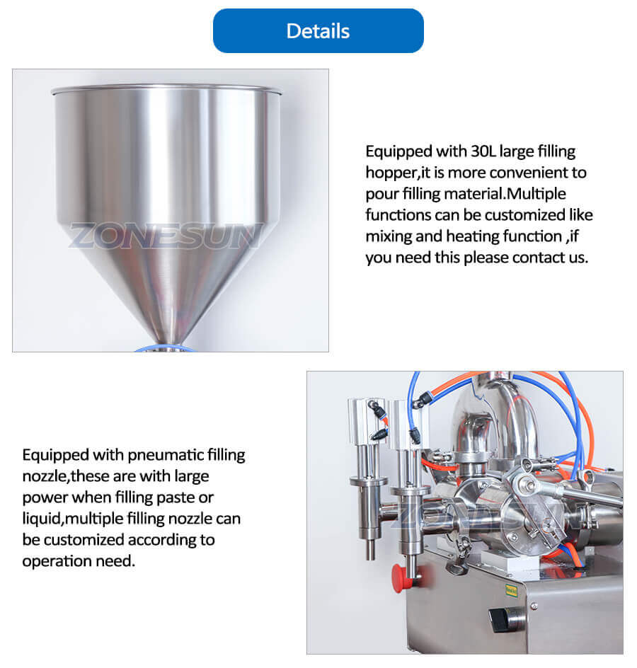 Horizontal Paste Filling Machine-ZONESUN TECHNOLOGY LIMITED