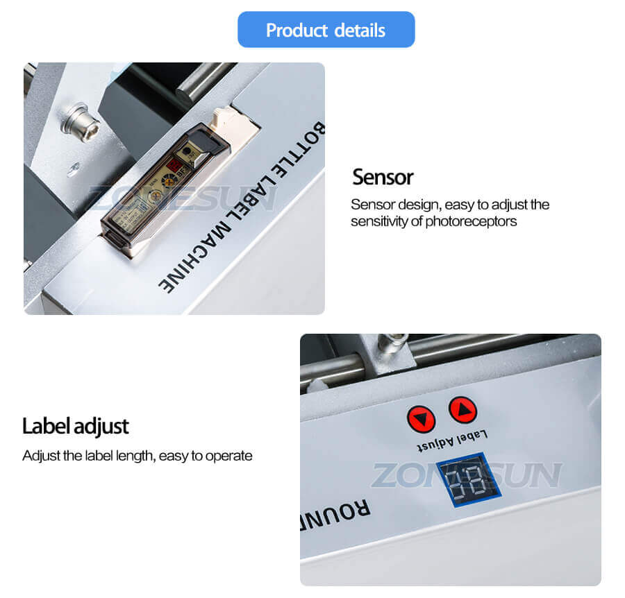 Round Bottles Labeling Machine-ZONESUN TECHNOLOGY LIMITED