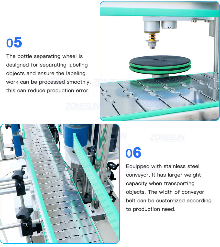 Round Bucket Labeling Machine-ZONESUN TECHNOLOGY LIMITED