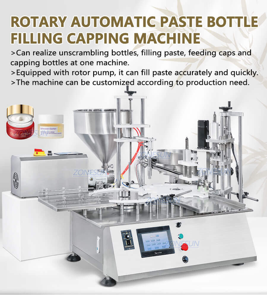 Cosmetic Filling Capping Machine-ZONESUN TECHNOLOGY LIMITED