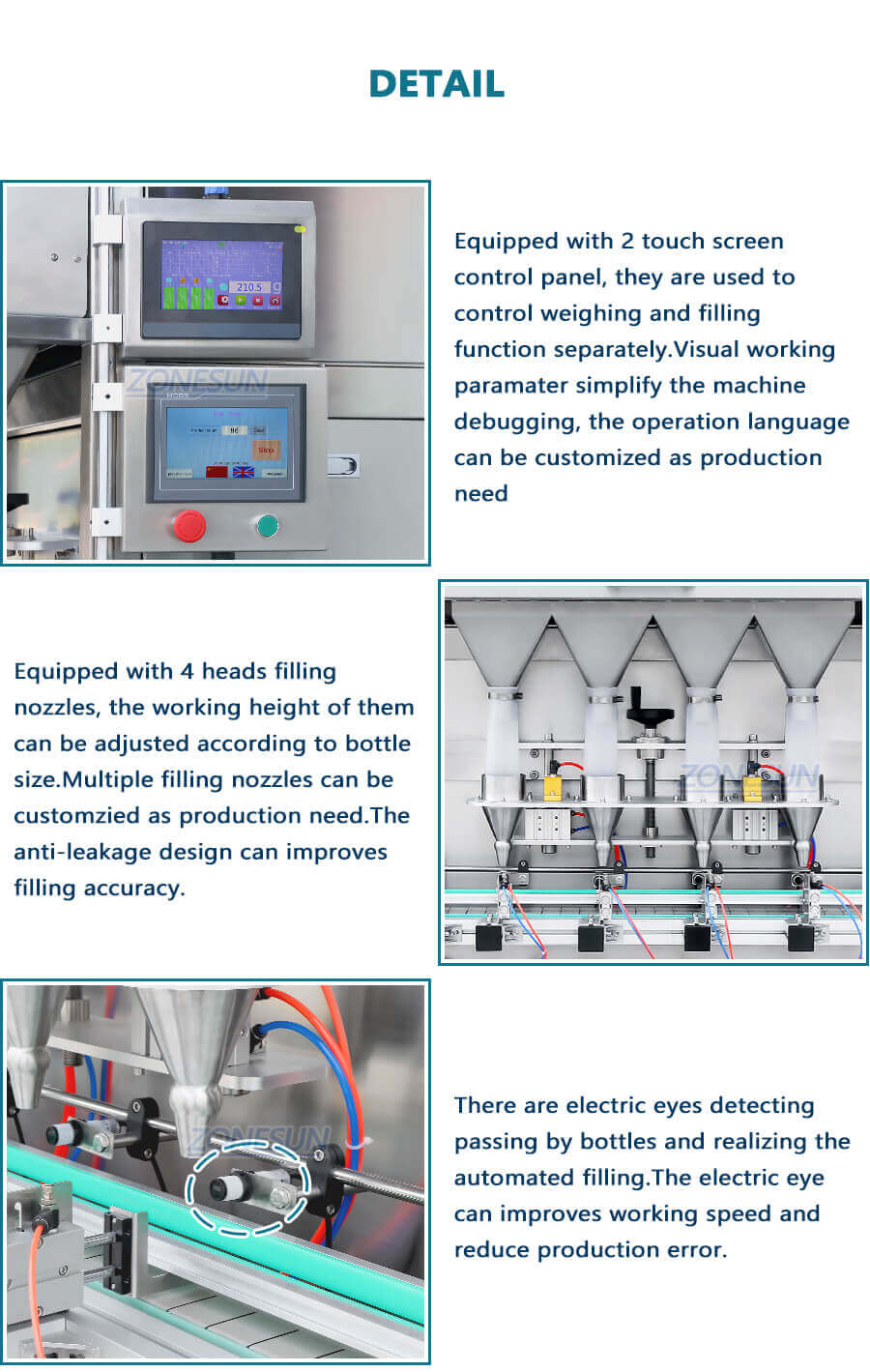 Granule Weighing Filling Machine-ZONESUN TECHNOLOGY LIMITED