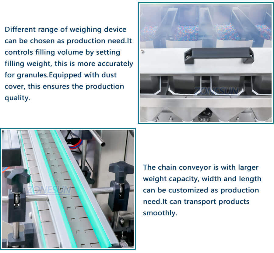 Granule Weighing Filling Machine-ZONESUN TECHNOLOGY LIMITED