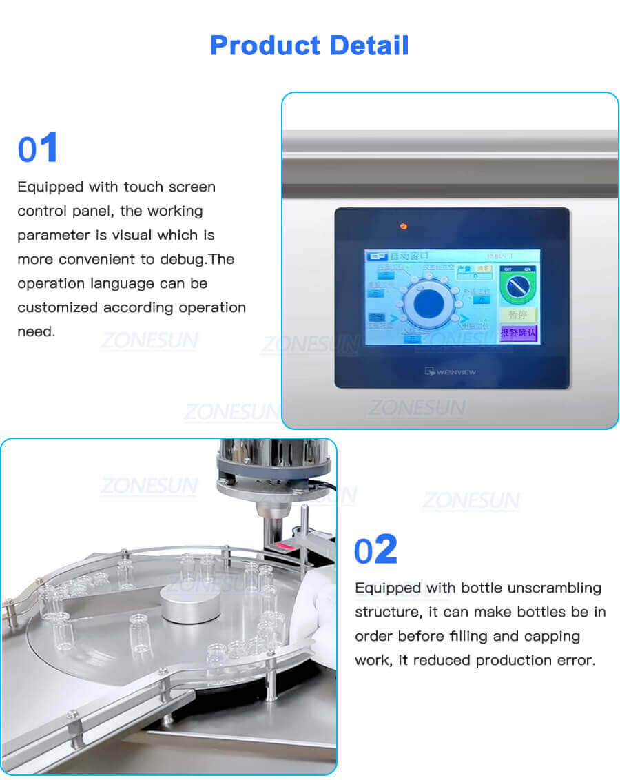 Vial Filling Crimping Machine-ZONESUN TECHNOLOGY LIMITED