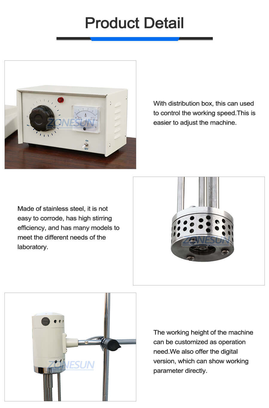 Emulsifying Mixer-ZONESUN TECHNOLOGY LIMITED