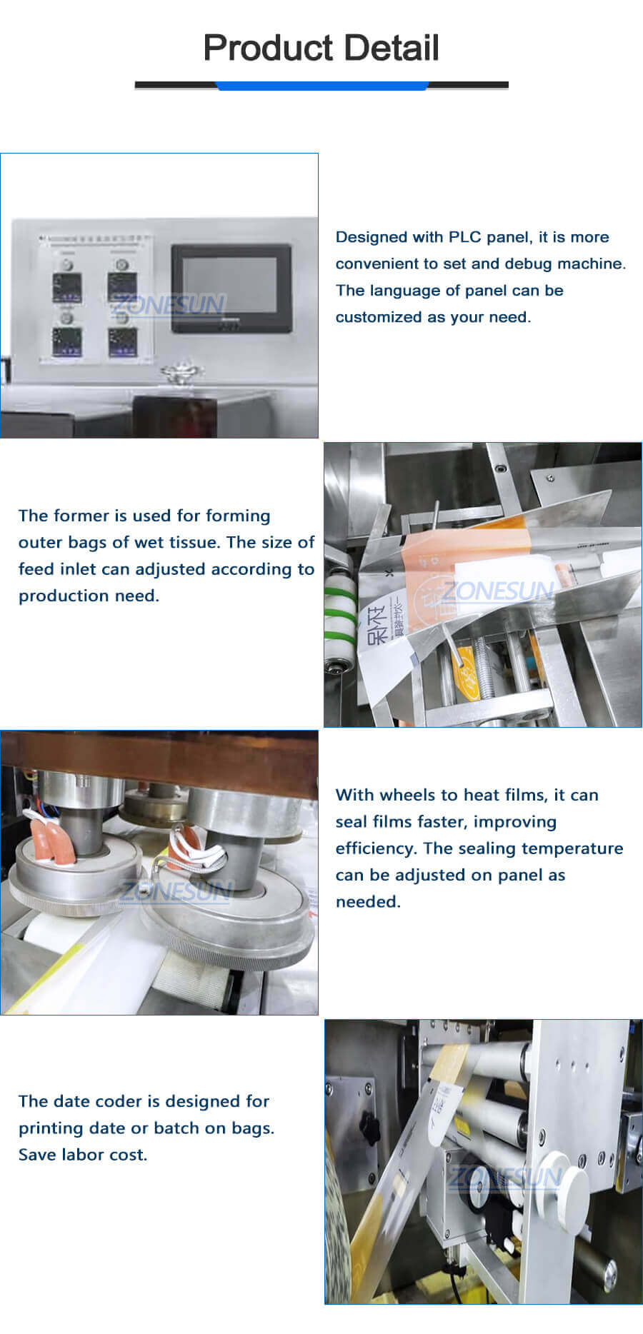 Wet Wipes Making Machine-ZONESUN TECHNOLOGY LIMITED