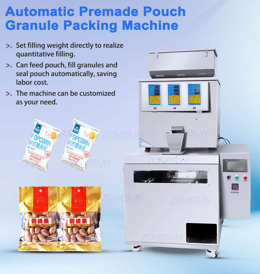 Pouch Granule Weighing Packaging Machine-ZONESUN TECHNOLOGY LIMITED