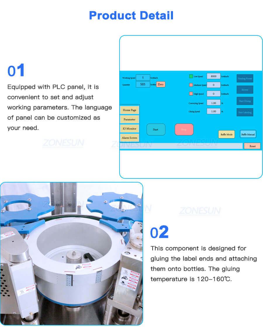 Hot Melt Glue Labeling Machine-ZONESUN TECHNOLOGY LIMITED