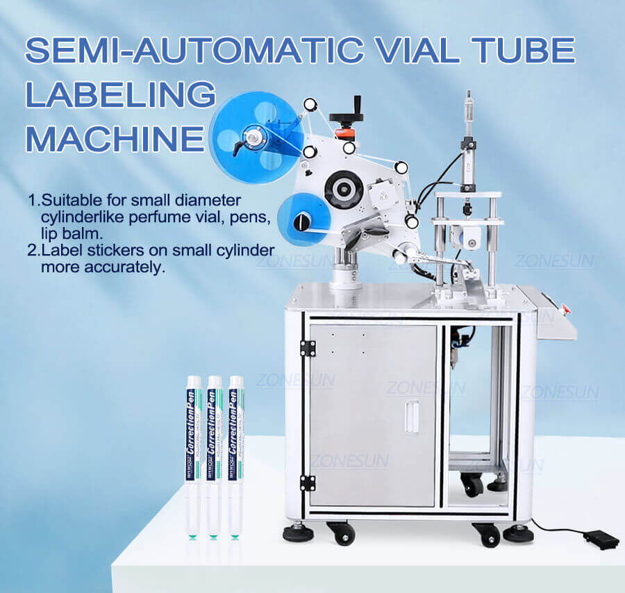 Round Tube Labeling Machine-ZONESUN TECHNOLOGY LIMITED