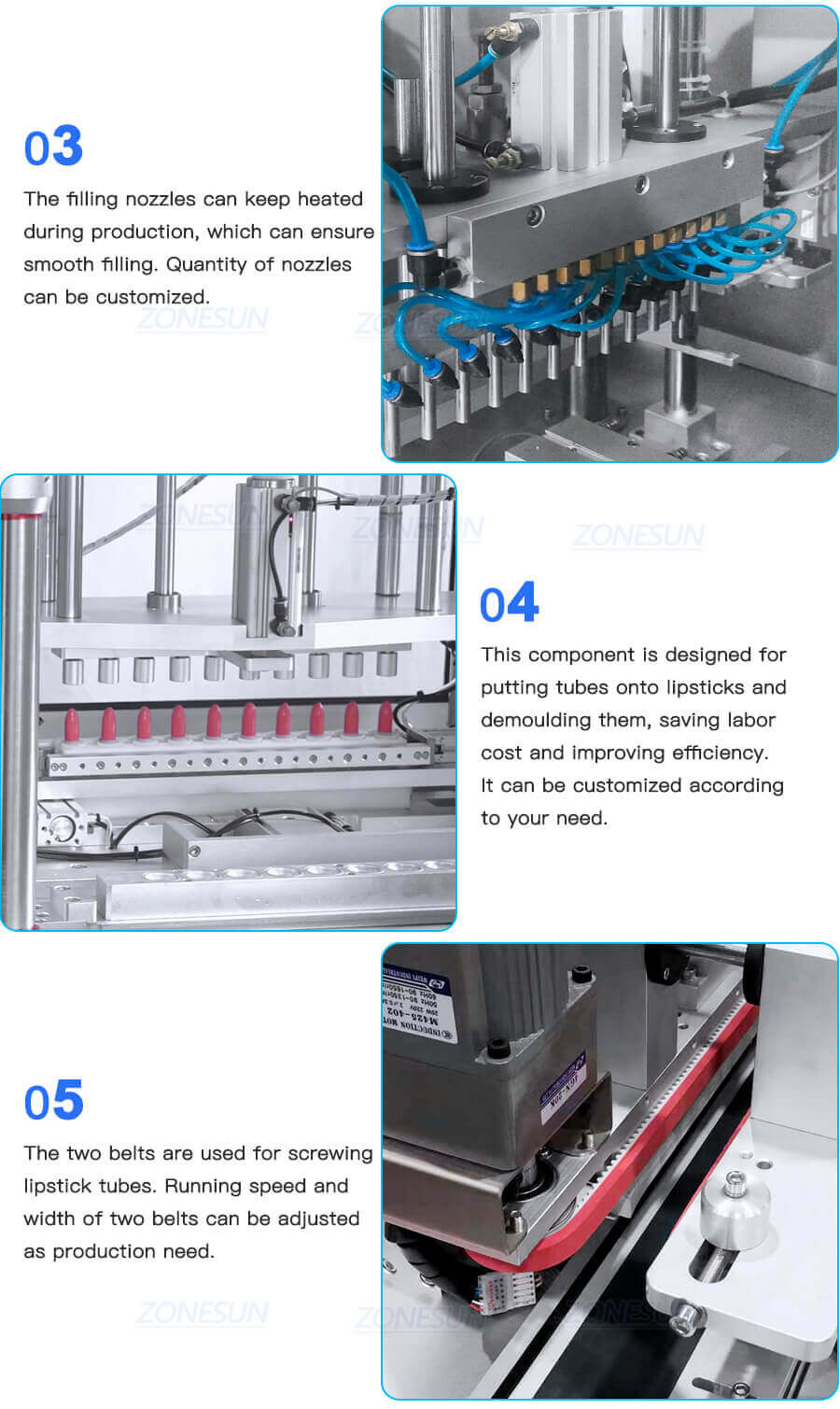 LipsticK Production Line-ZONESUN TECHNOLOGY LIMITED