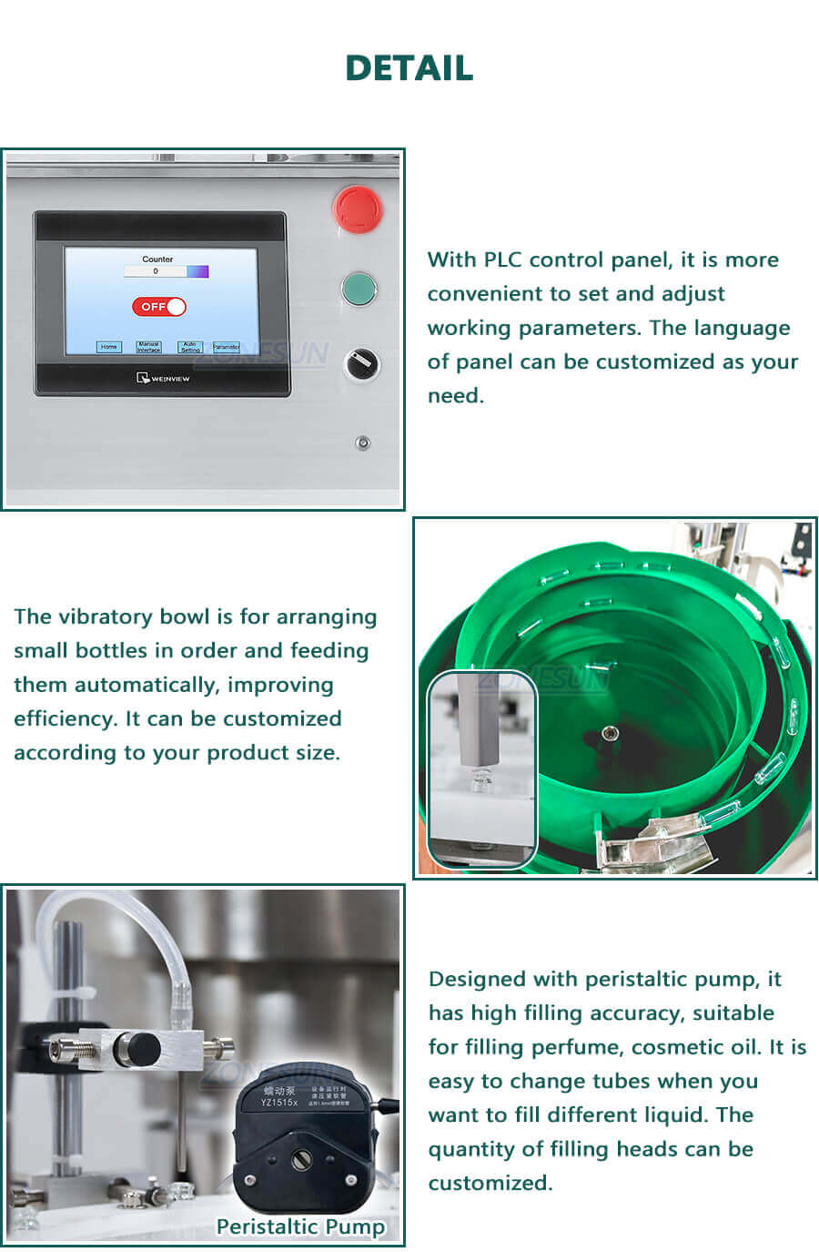 Filling Cap Pressing Machine-ZONESUN TECHNOLOGY LIMITED