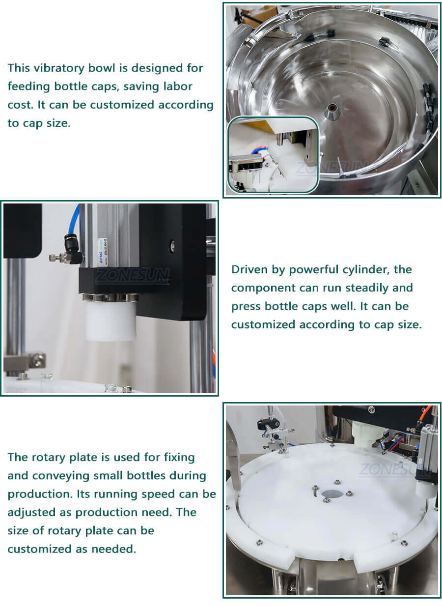 Filling Cap Pressing Machine-ZONESUN TECHNOLOGY LIMITED