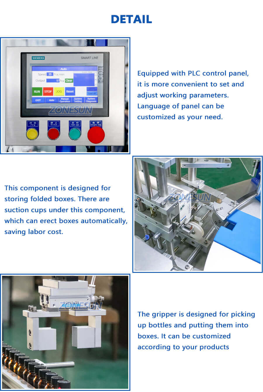 Vertical Cartoning Machine-ZONESUN TECHNOLOGY LIMITED