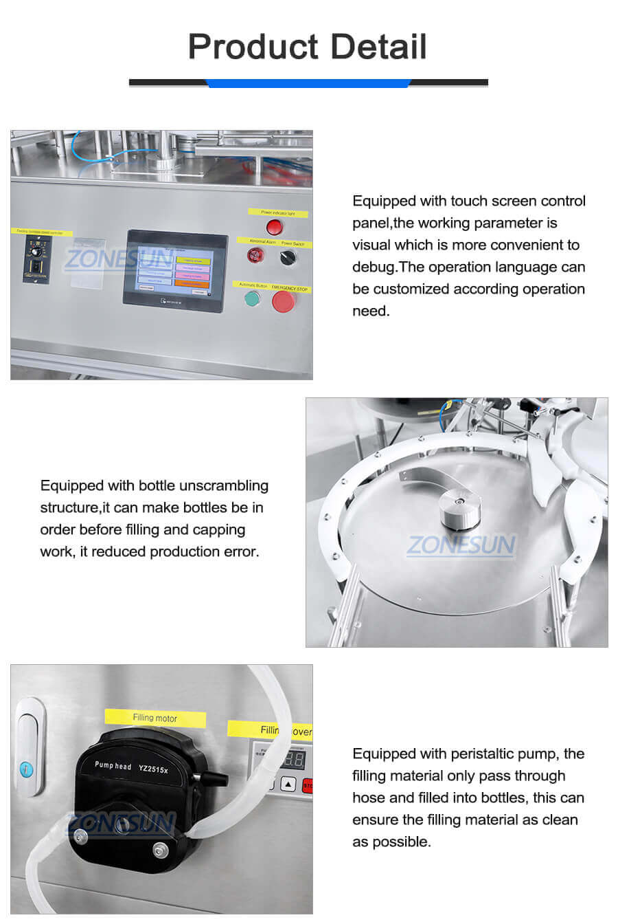Vial Filling Crimping Capping Machine-ZONESUN TECHNOLOGY LIMITED