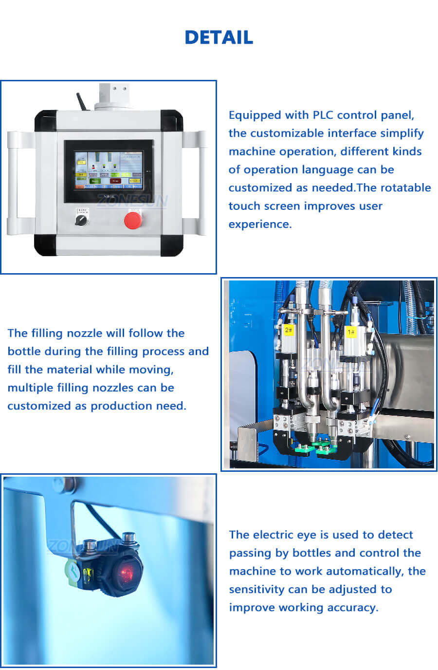 Tracking Filling Machine-ZONESUN TECHNOLOGY LIMITED