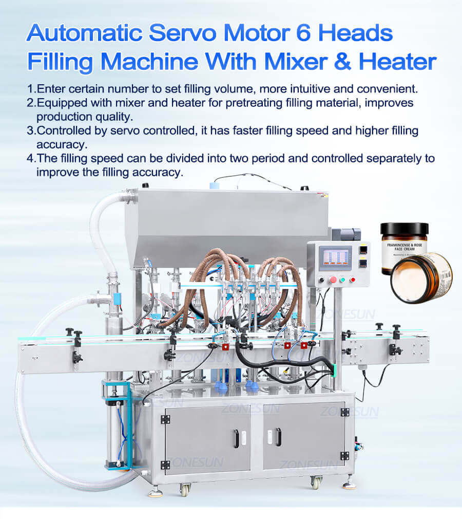 Paste Filling Machine With Mixer And Heater-ZONESUN TECHNOLOGY LIMITED