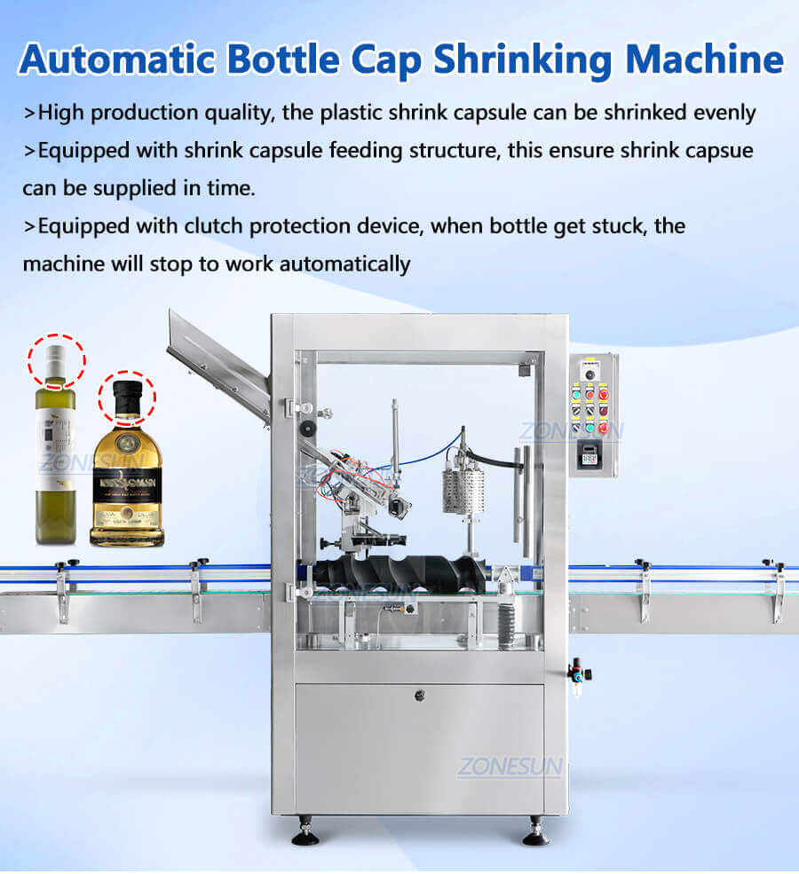 Bottle Cap Sleeve Shrinking Machine-ZONESUN TECHNOLOGY LIMITED