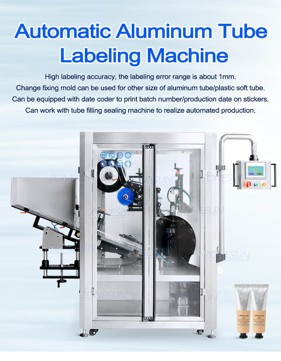 Soft Round Tube Labeling Machine-ZONESUN TECHNOLOGY LIMITED