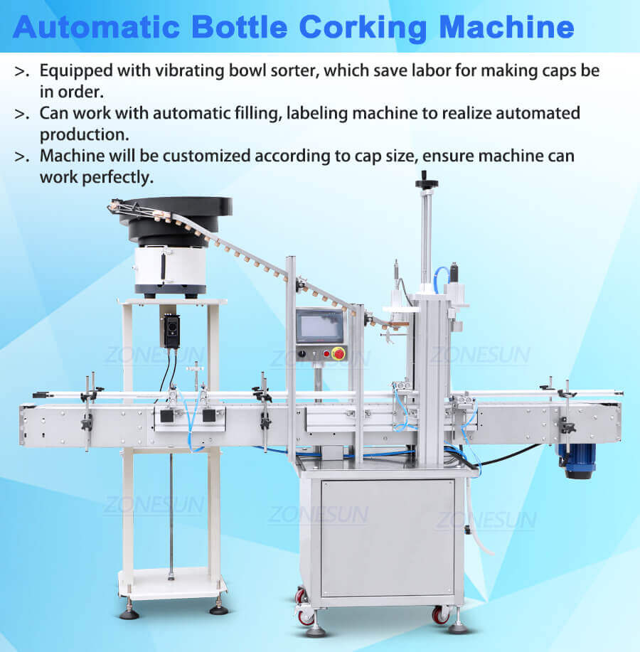Bottle Corker Press Capping Machine-ZONESUN TECHNOLOGY LIMITED