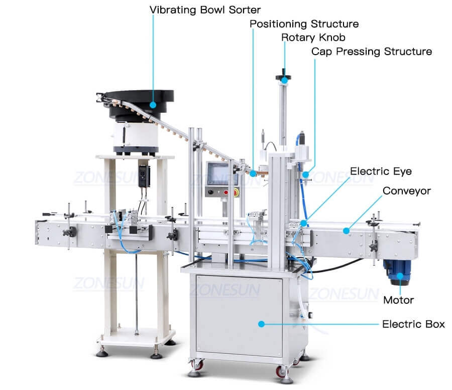 Bottle Corker Press Capping Machine-ZONESUN TECHNOLOGY LIMITED