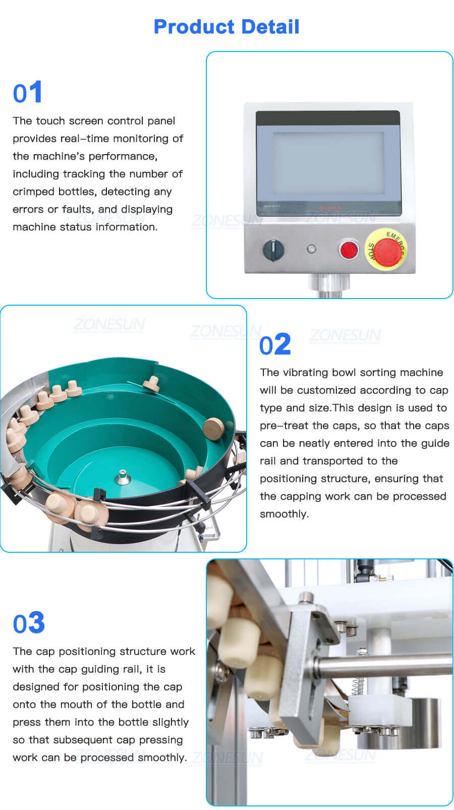Bottle Corker Press Capping Machine-ZONESUN TECHNOLOGY LIMITED