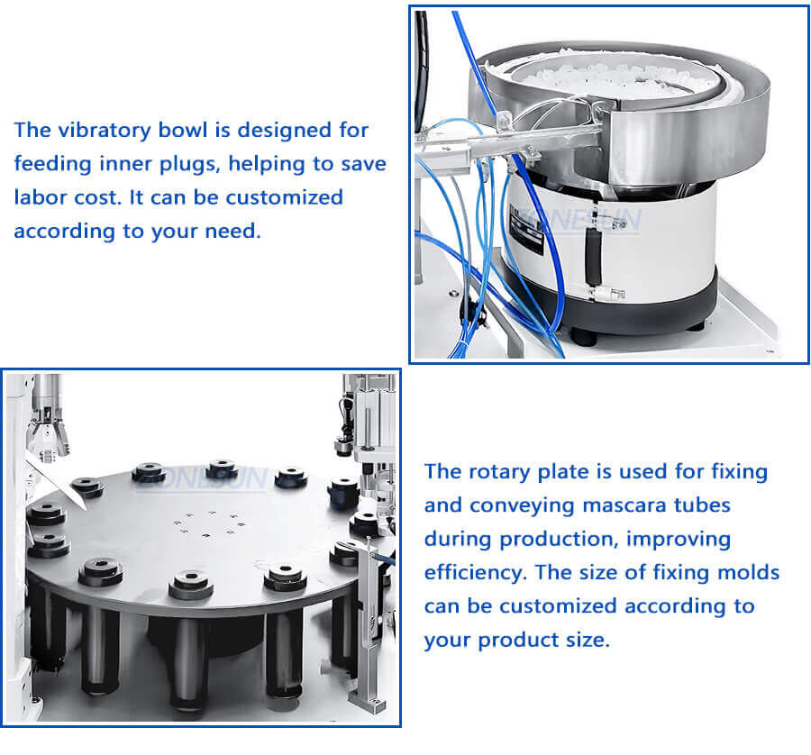 Mascara Filling Capping Machine-ZONESUN TECHNOLOGY LIMITED