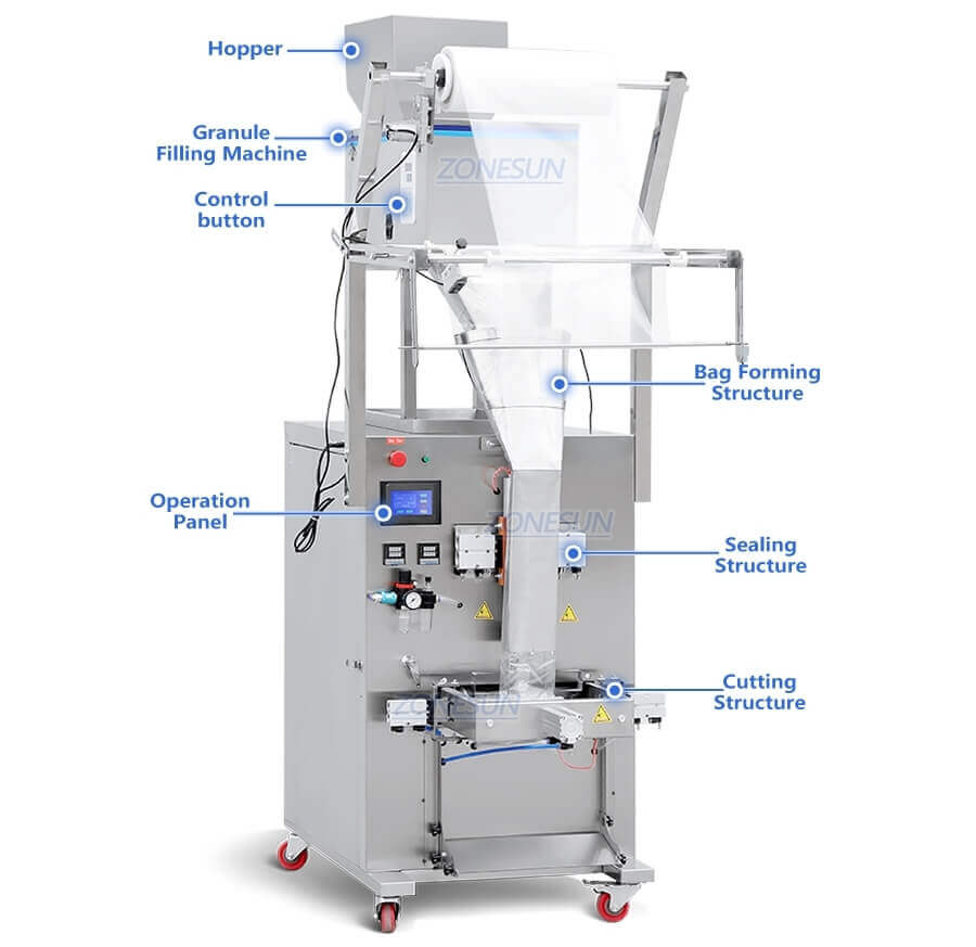 Granule Bag Weighing Packaging Machine-ZONESUN TECHNOLOGY LIMITED